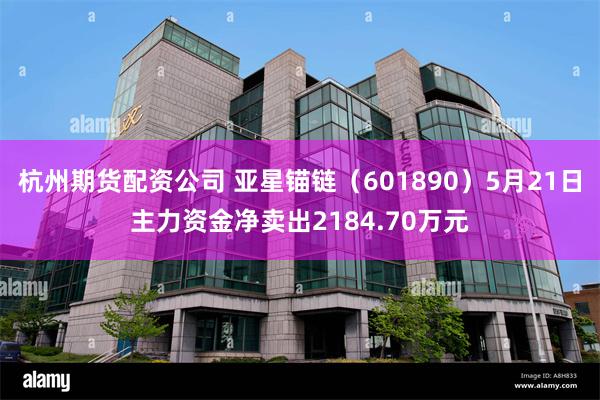 杭州期货配资公司 亚星锚链（601890）5月21日主力资金净卖出2184.70万元