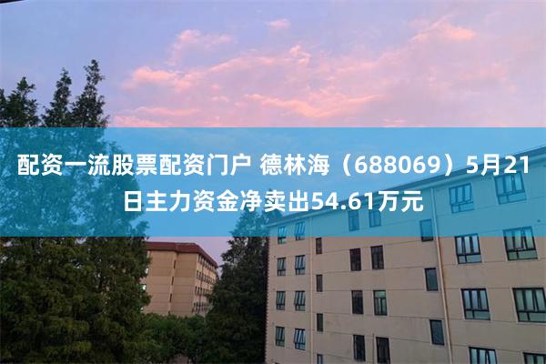 配资一流股票配资门户 德林海（688069）5月21日主力资金净卖出54.61万元
