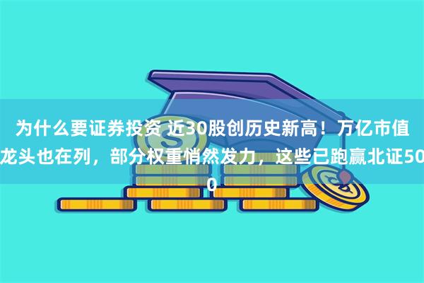 为什么要证券投资 近30股创历史新高!万亿市值龙头也在列,部分权重悄然发力,这些已跑赢北证50