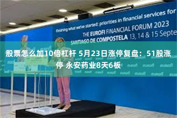 股票怎么加10倍杠杆 5月23日涨停复盘：51股涨停 永安药业8天6板
