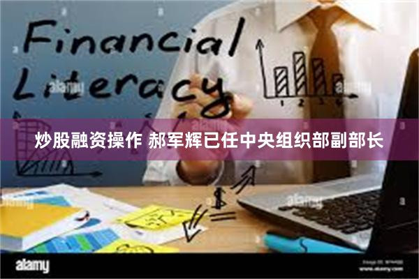 炒股融资操作 郝军辉已任中央组织部副部长