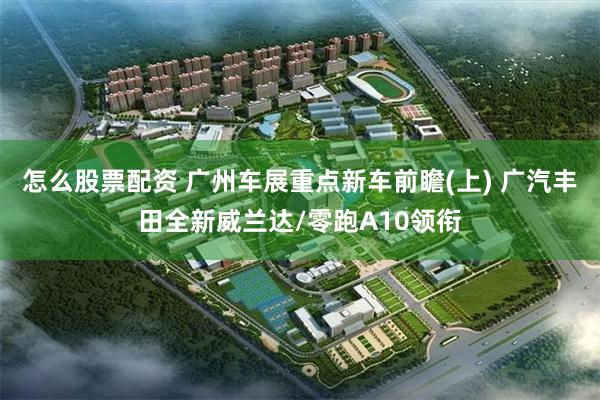 怎么股票配资 广州车展重点新车前瞻(上) 广汽丰田全新威兰达/零跑A10领衔
