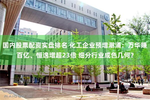 国内股票配资实盘排名 化工企业预增潮涌:万华赚百亿、恒逸增超23倍 细分行业成色几何?