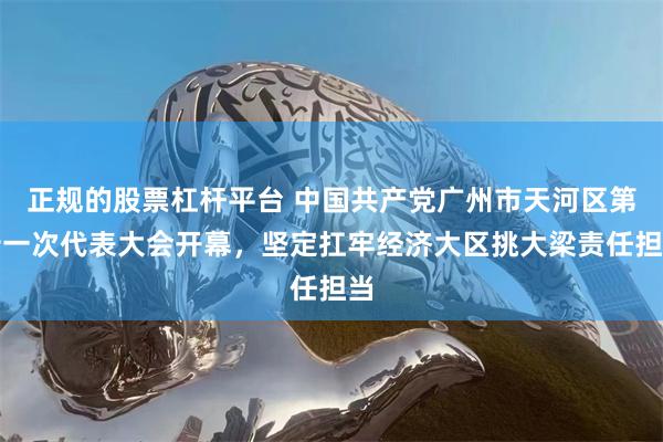 正规的股票杠杆平台 中国共产党广州市天河区第十一次代表大会开幕，坚定扛牢经济大区挑大梁责任担当